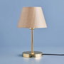 Opviq Lámpara de mesa AYD-3402 Beige y Dorado